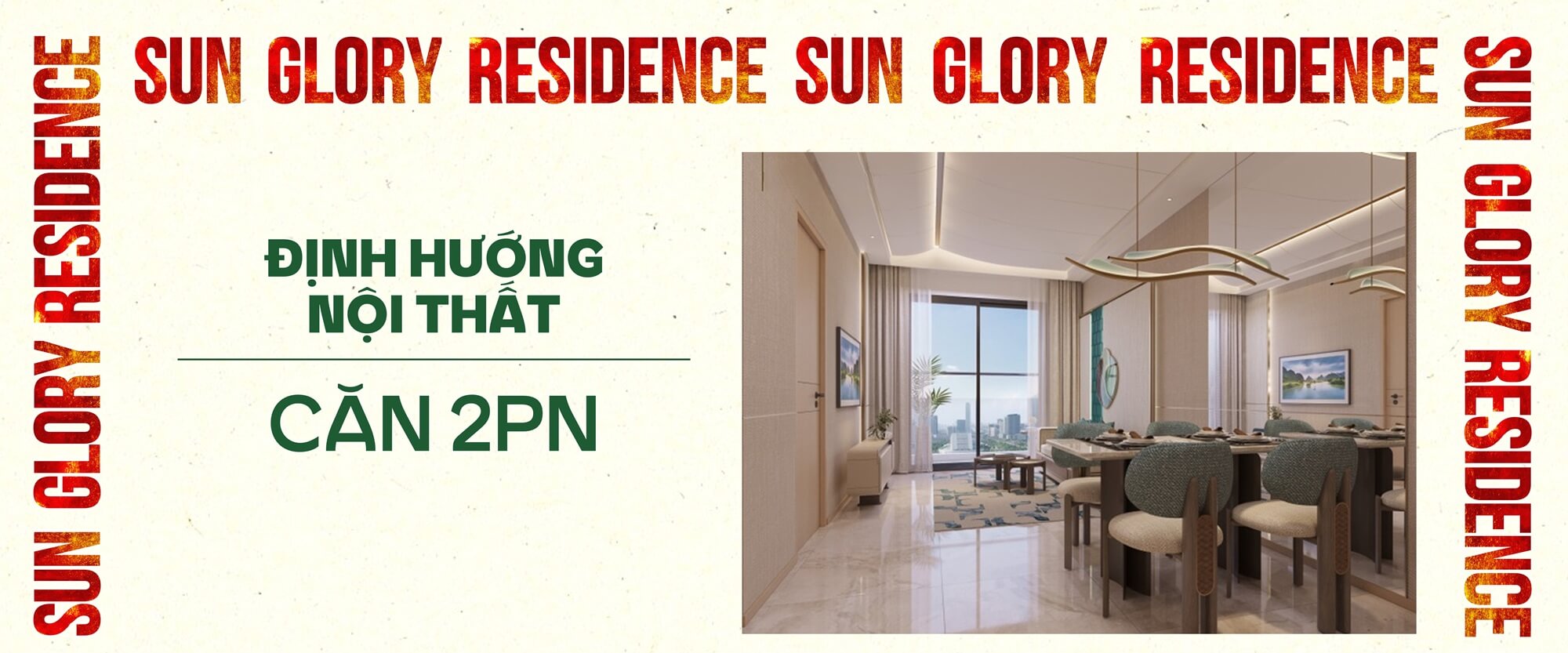 nội thất căn hộ sun glory residence trường vinh