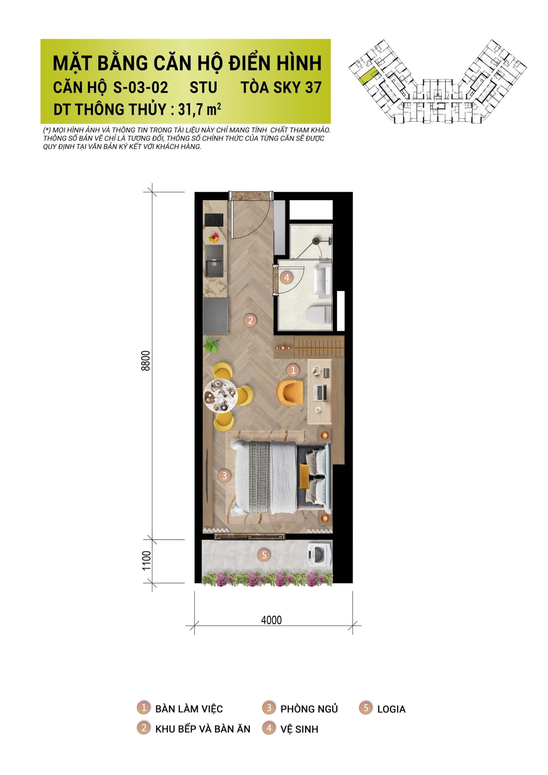 thiết kế căn hộ sun glory residence trường vinh